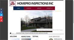 Desktop Screenshot of homeproinspections.biz